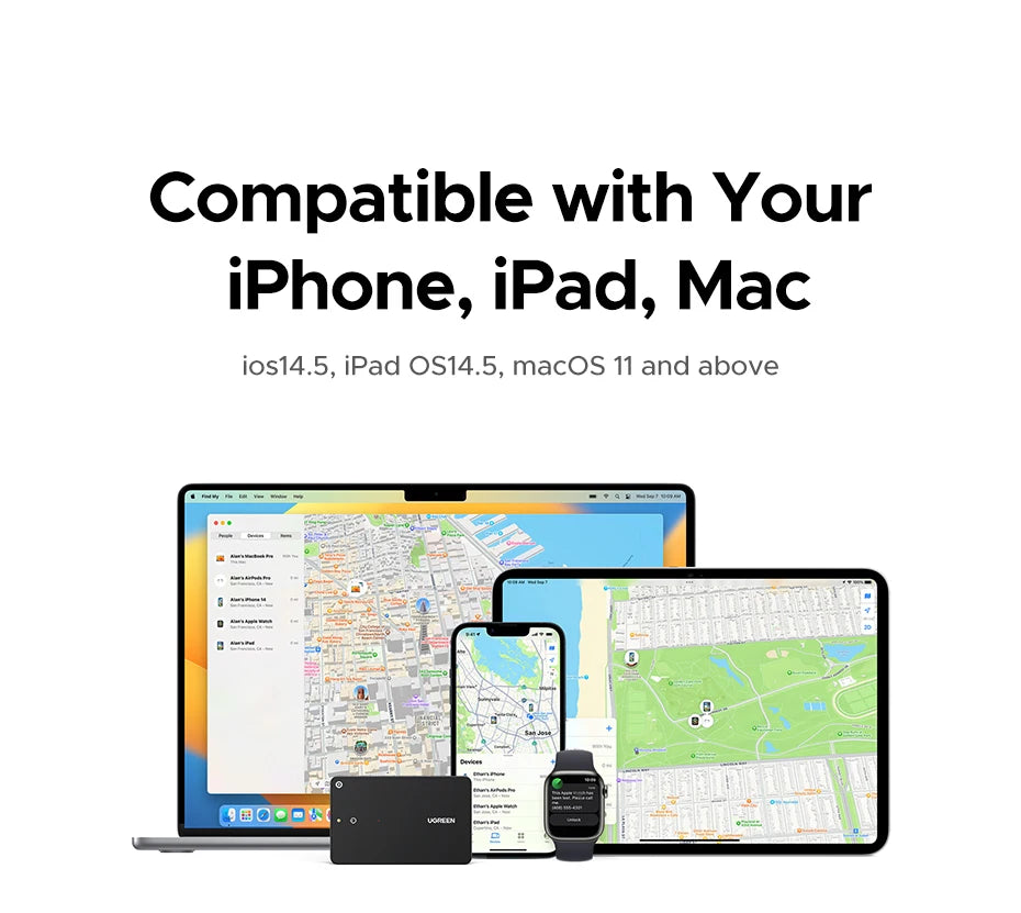 Smart Bluetooth Wallet Tracker for Apple Find My - 15