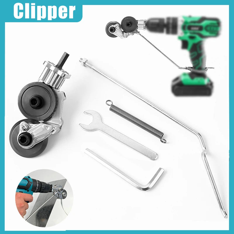 Electric Drill Plate Cutter Attachment Metal Sheet Nibbler Cutter