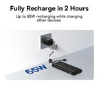 100W 20000mAh Fast Charging Power Bank with Built-In USB-C Cables