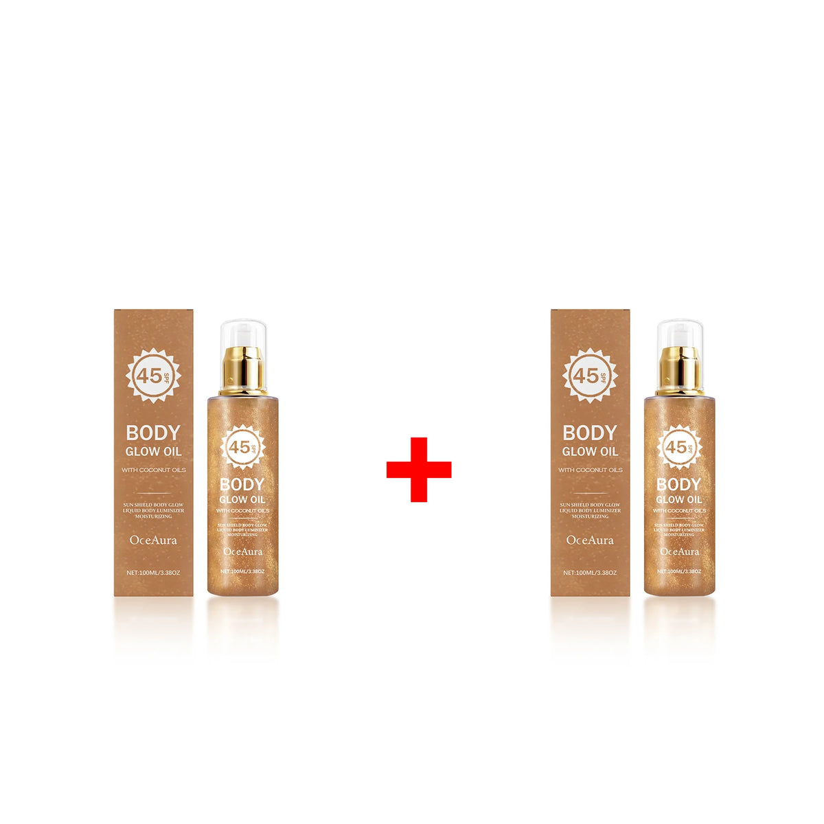 SPF 45 Coconut Moisturizing Glowing Body Oil