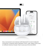 Adaptive Noise Cancelling Wireless Earbuds with LDAC Hi-Res Audio