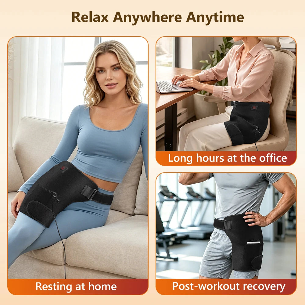 Red Light Therapy Heated Hip Support Wrap - 6