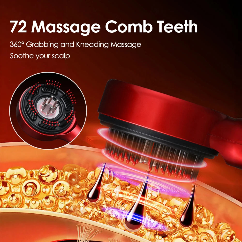 Electric Scalp Massage Comb with Essential Oil Applicator