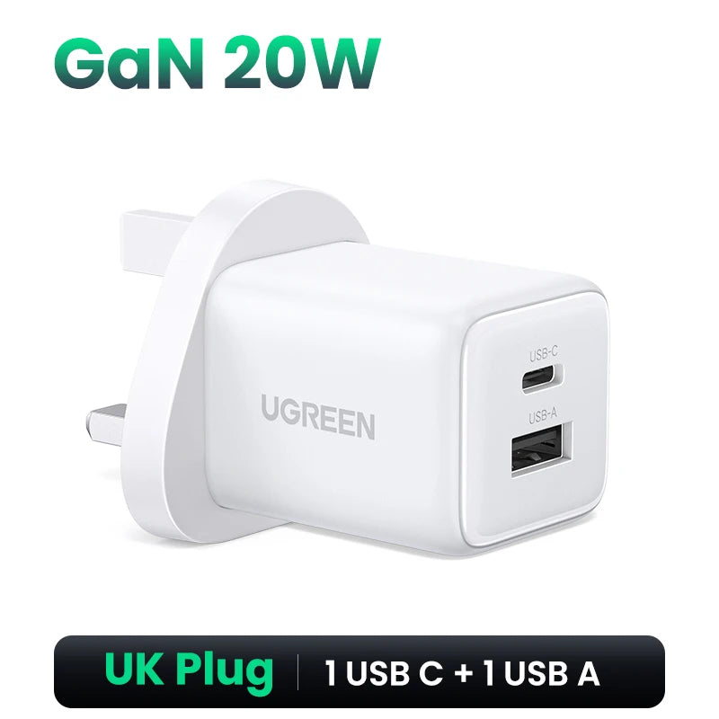 45W GaN Fast Wall Charger with Triple USB-C and USB-A Ports - 25