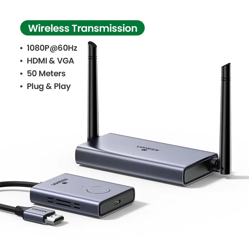 Wireless 4K HDMI Extender Kit for TV and PC