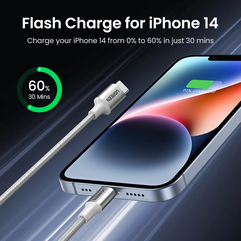 USB-C to Lightning PD Fast Charging Cable for iPhone