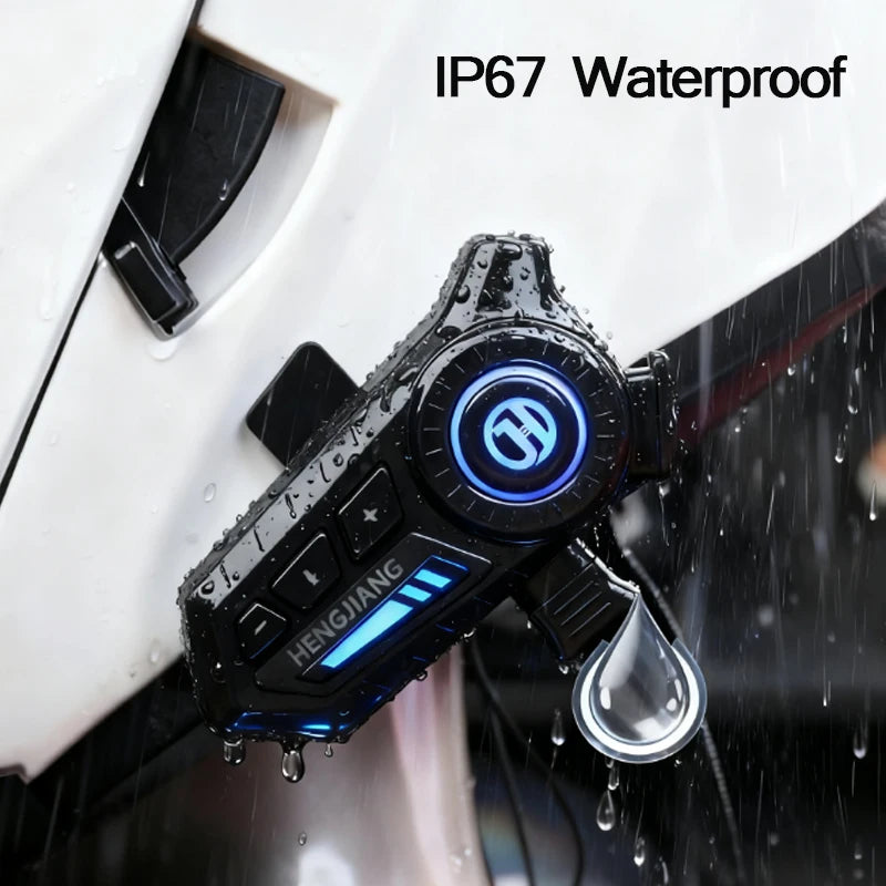 X3 Bluetooth 6.0 Motorcycle Helmet Headset with RGB Light and IP67