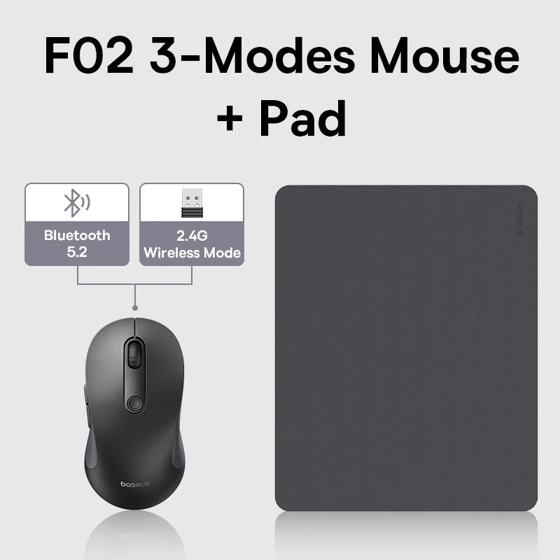 Ergonomic Bluetooth 5.2 & 2.4G Wireless Mouse with 4000DPI - 27