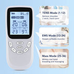Digital TENS & EMS Muscle Stimulator for Pain Relief