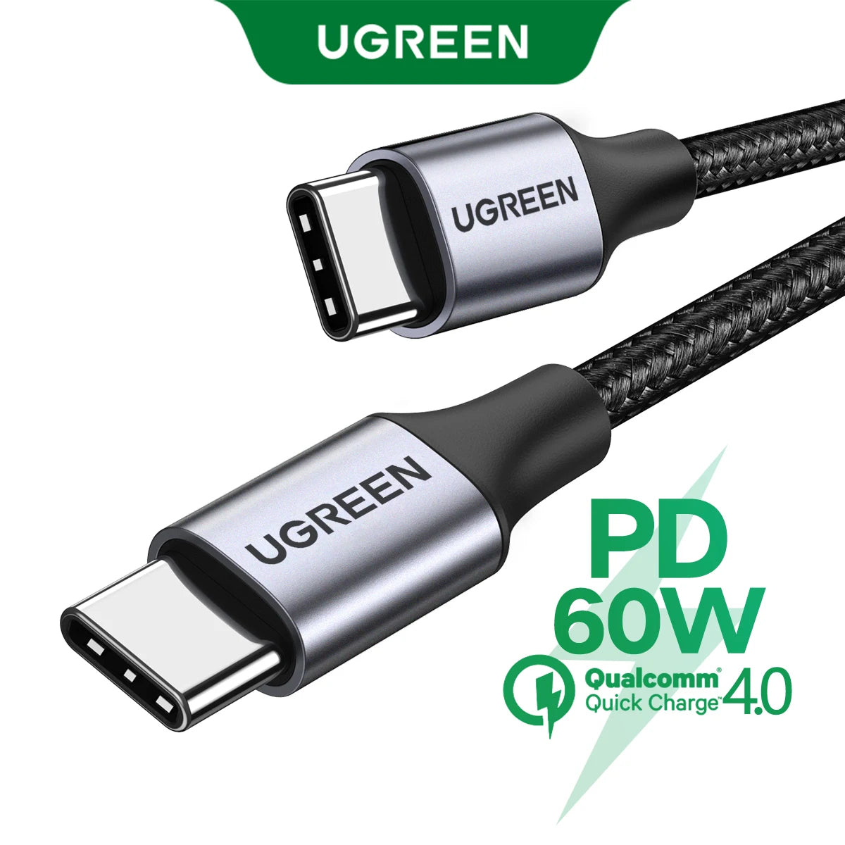 60W USB-C to USB-C Fast Charging and Data Sync Cable