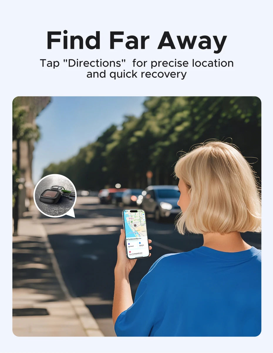 Solar Powered Bluetooth Item Tracker for Apple Find My
