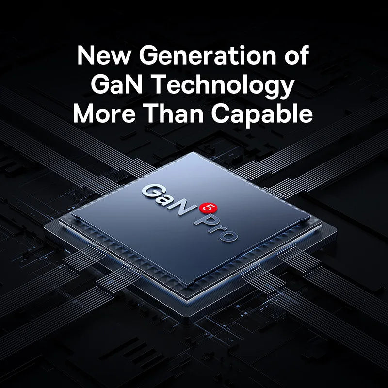 65W GaN Fast Charger with Dual Type-C and USB Ports - 6