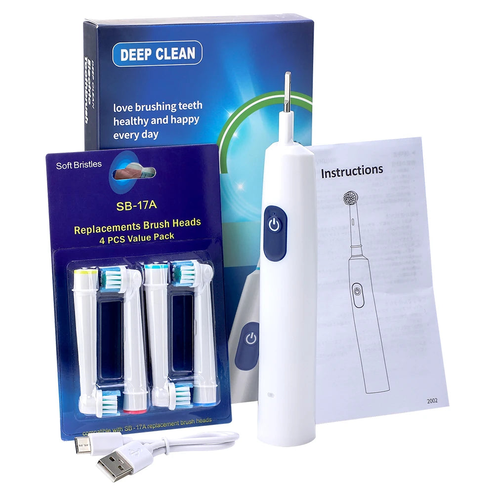 Rechargeable Rotating Electric Toothbrush for Adults
