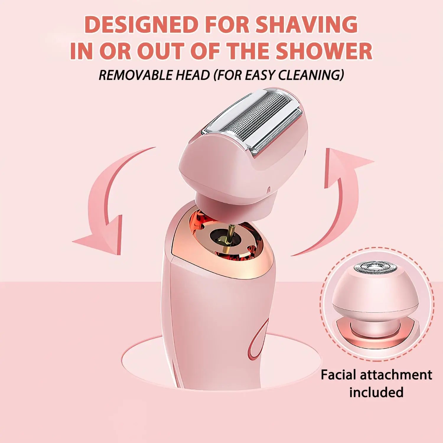 Electric Women's Body and Facial Hair Shaver - 3