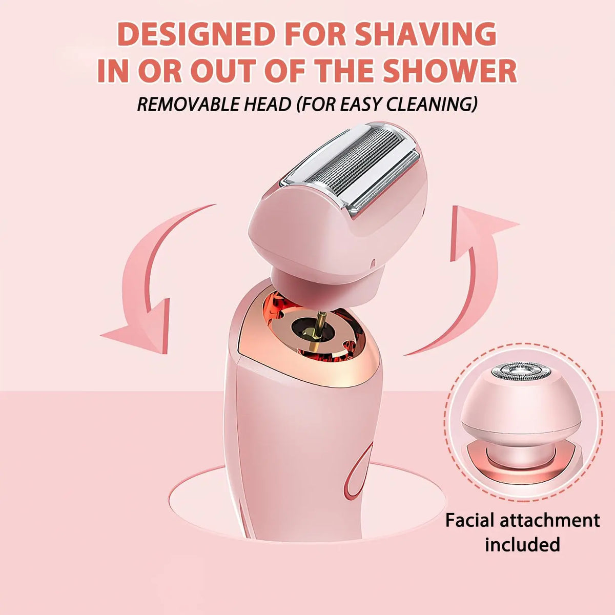Electric Women's Body and Facial Hair Shaver