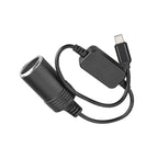 USB to 12V Car Cigarette Lighter Socket Step Up Voltage Converter Cable
