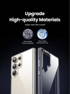 Crystal Clear Shockproof Case for Samsung S25 Ultra, S24 Ultra and S24