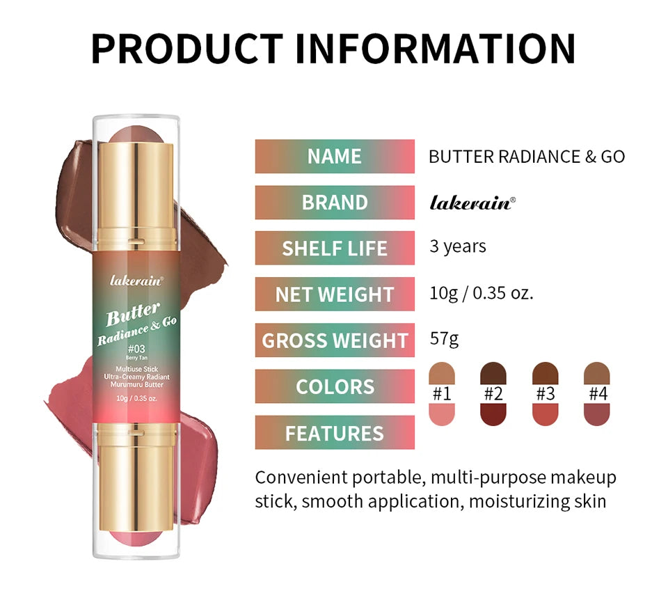 Double-Ended Bronzer and Blush Makeup Stick