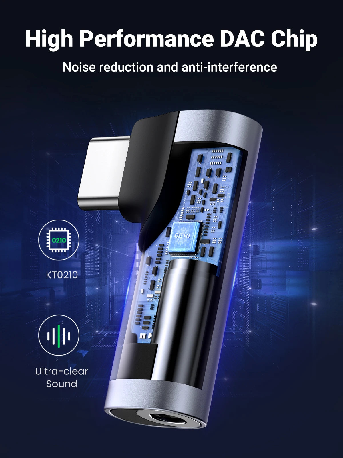 USB-C to 3.5mm Headphone Adapter with DAC Chip - 10