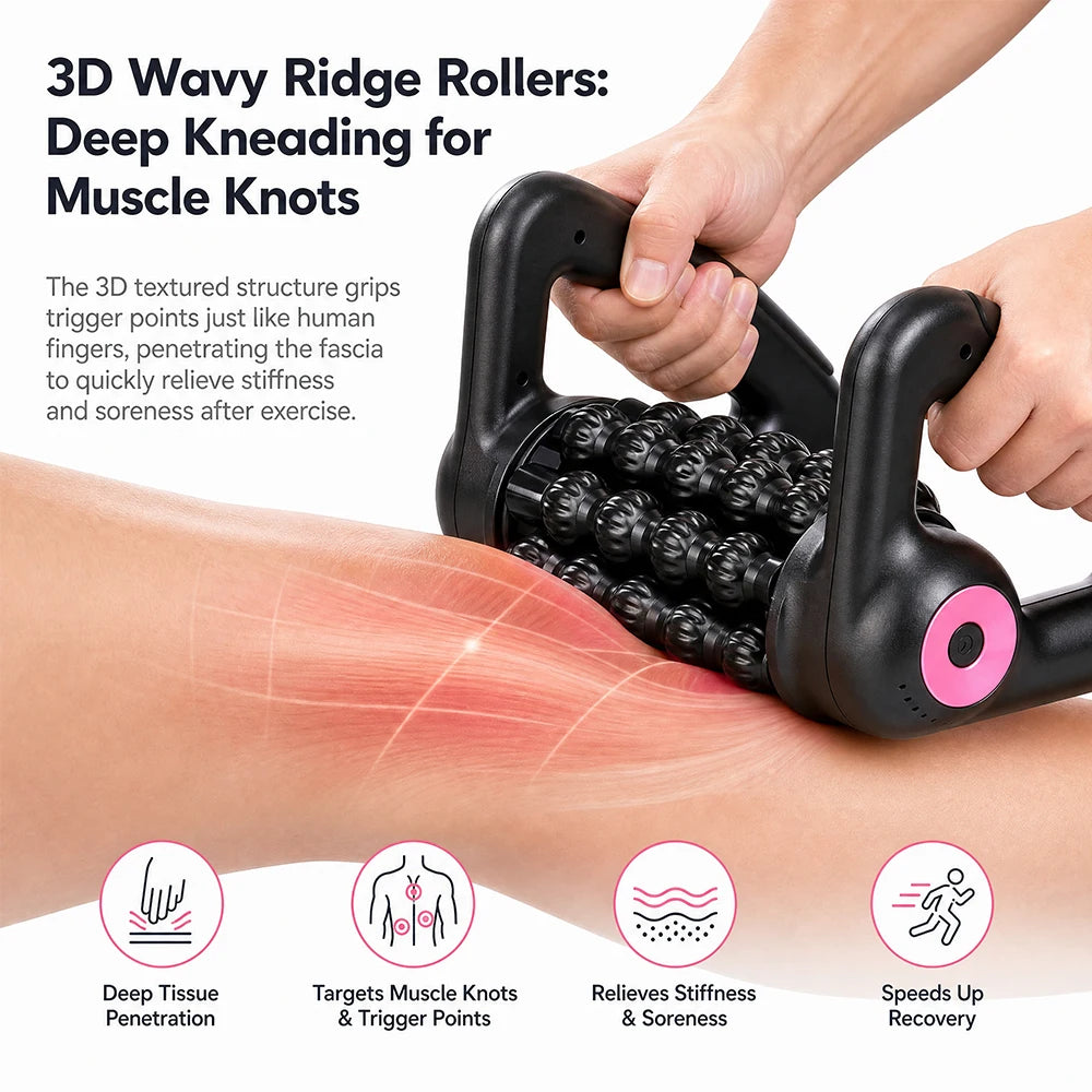 Electric Deep Tissue Muscle Massage Roller for Recovery