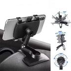 Dashboard Car Phone Holder 900 Degree Rotation Mobile Stand