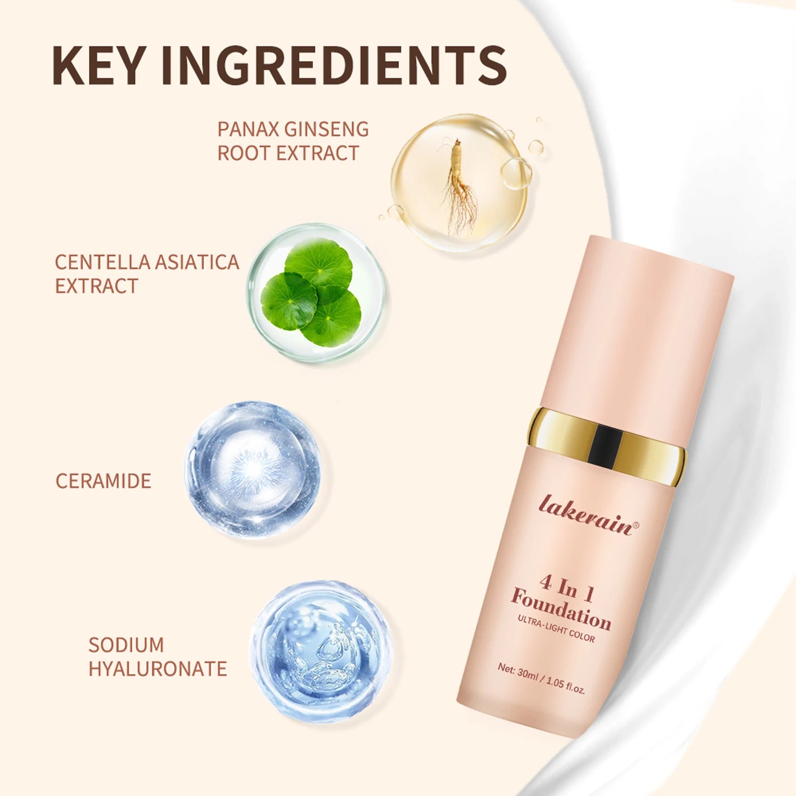 Color-Changing 4-in-1 Skin Tone Adjusting Foundation with SPF 30 - 4