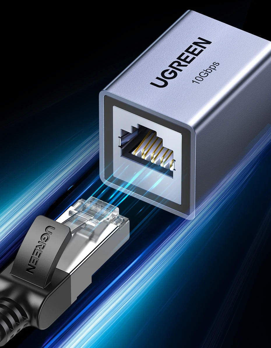 10Gbps RJ45 Ethernet Cable Extender Adapter