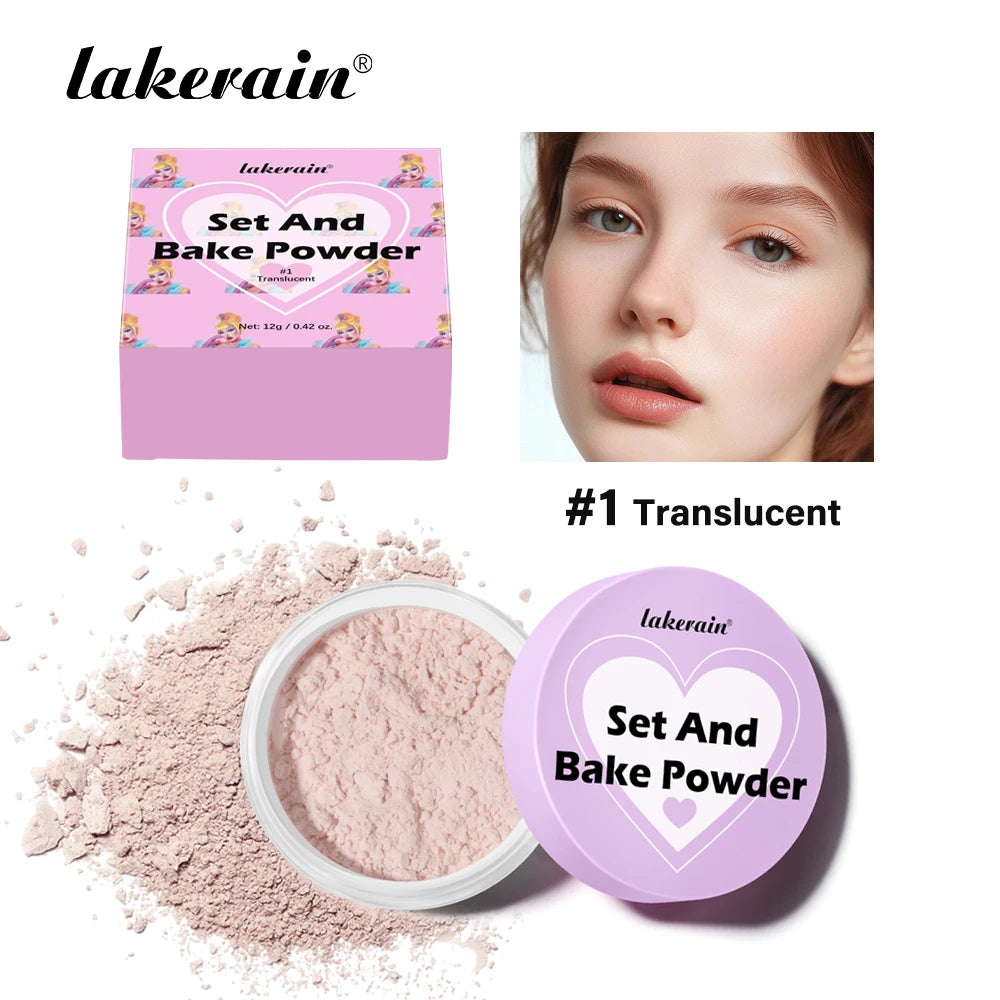 Matte Finishing Loose Baking Setting Powder for Long-Lasting Wear