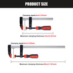 Heavy-Duty Woodworking F-Clamp Bar Clip
