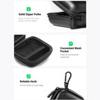 Hard Shell Protective Carrying Case for Earbuds and Small Electronics