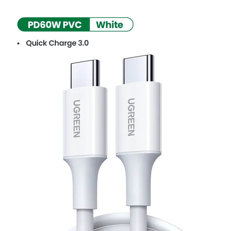 60W USB-C to USB-C Fast Charging Data Cable