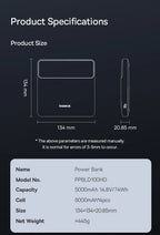100W Fast Charging 20000mAh Portable Laptop Power Bank