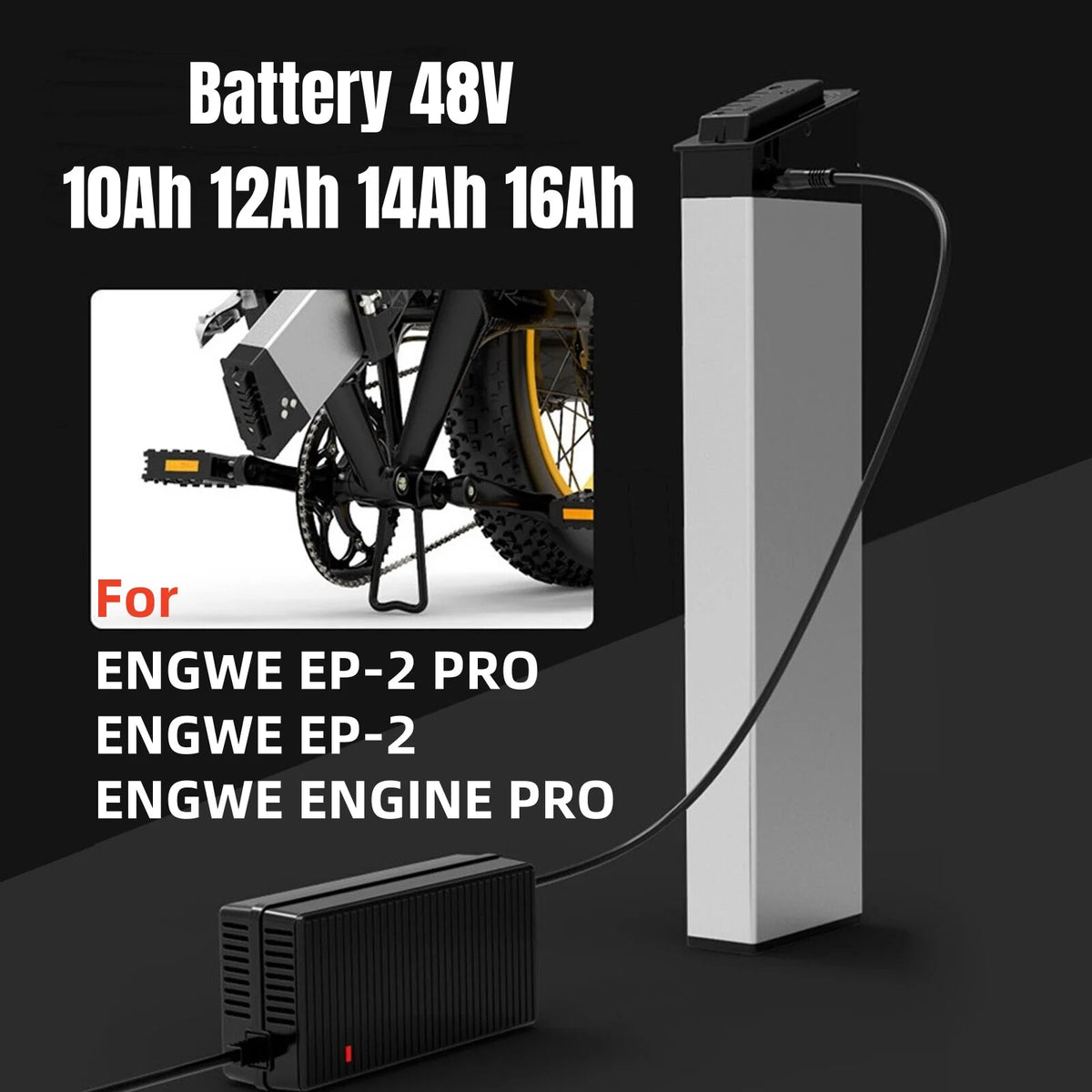 48V Lithium-Ion Folding Electric Bicycle Replacement Battery