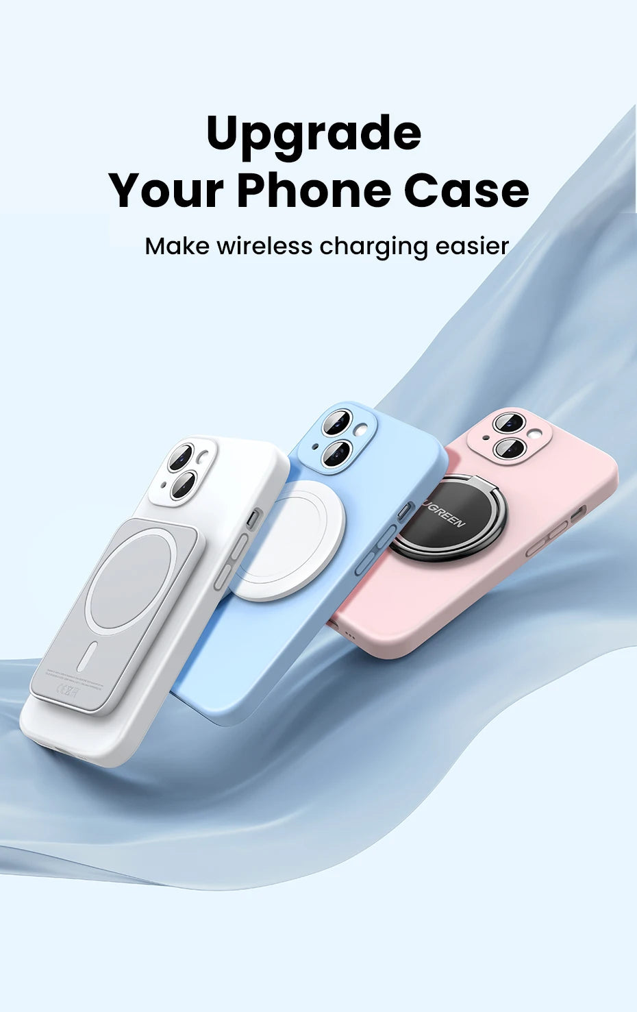 Magnetic Adhesive Ring for Wireless Charging and Phone Holders