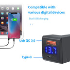 48W Dual USB Type-C PD and QC3.0 Car Charger Socket for Toyota