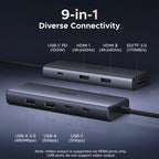 9-in-1 USB-C Docking Station with Dual 4K 60Hz HDMI Ports