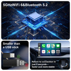 2 in 1 Wireless CarPlay and Android Auto Adapter Bluetooth 5.0 Dongle