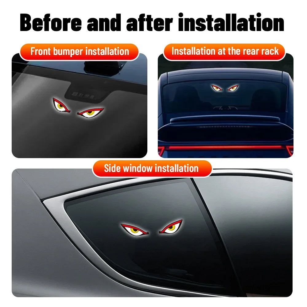 Solar Demon Eye LED Car Window Atmosphere Light - 4