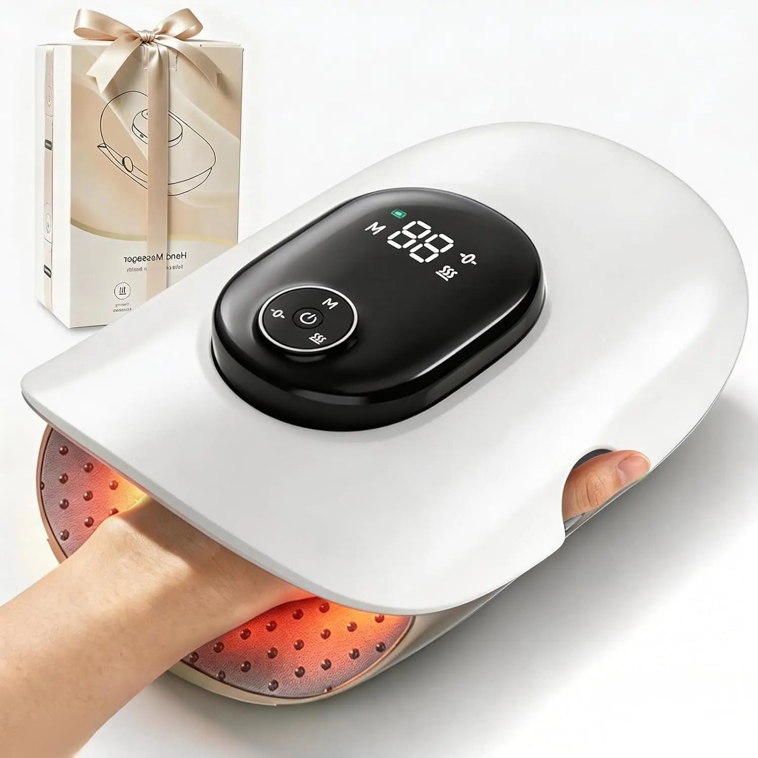 Cordless Hand and Finger Massager with Kneading and Air Compression - 7