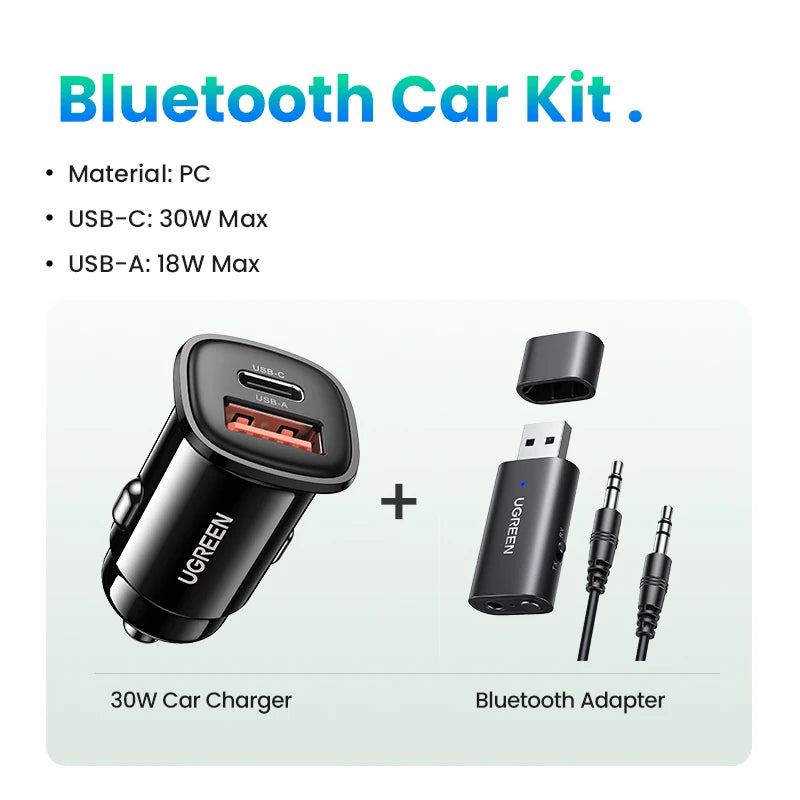 2-in-1 Bluetooth 5.1 Car Transmitter and Receiver Adapter