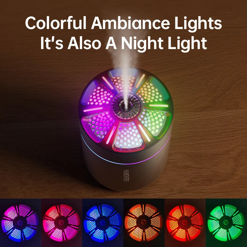 180ml Portable Ultrasonic Air Humidifier and Aroma Diffuser - 9