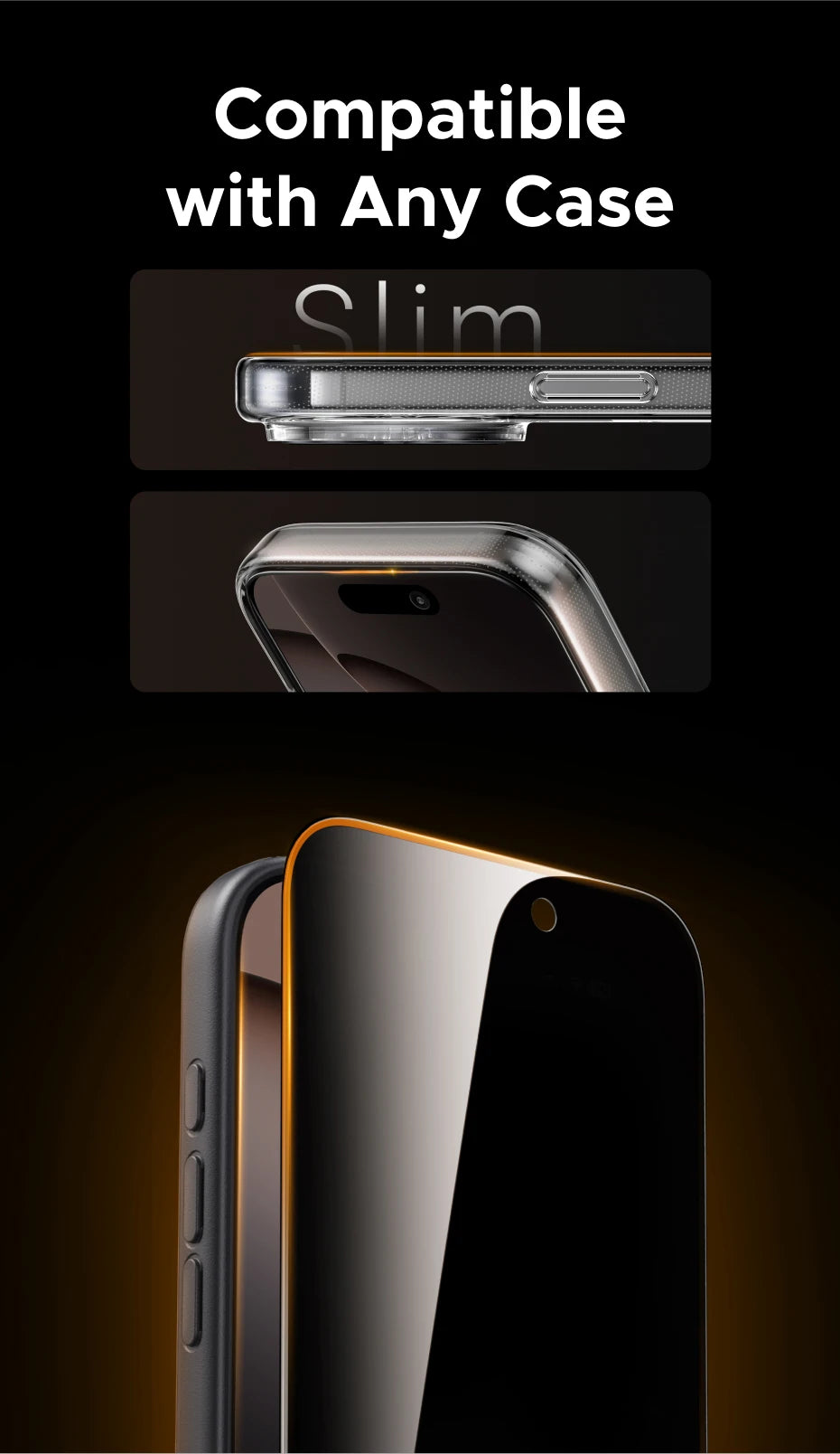 Anti-Spy Tempered Glass Privacy Screen Protector for iPhone - 20