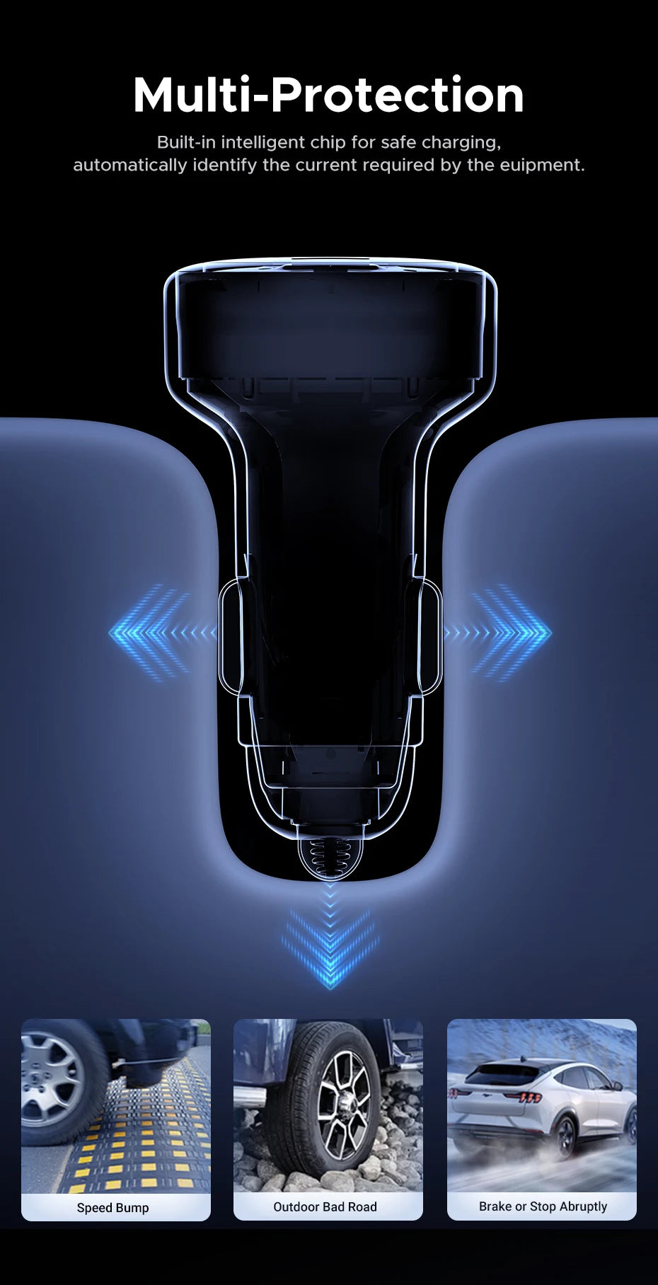 30W USB-C Fast Car Charger with Dual Ports - 17