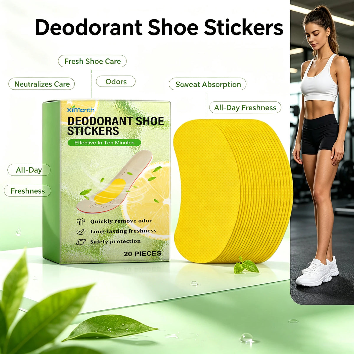 Deodorant Shoe Odor Removal Patches