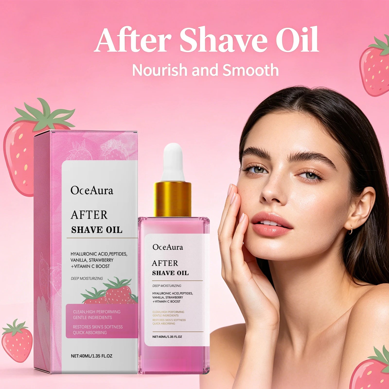 Soothing Strawberry After Shave Oil for Women - 4