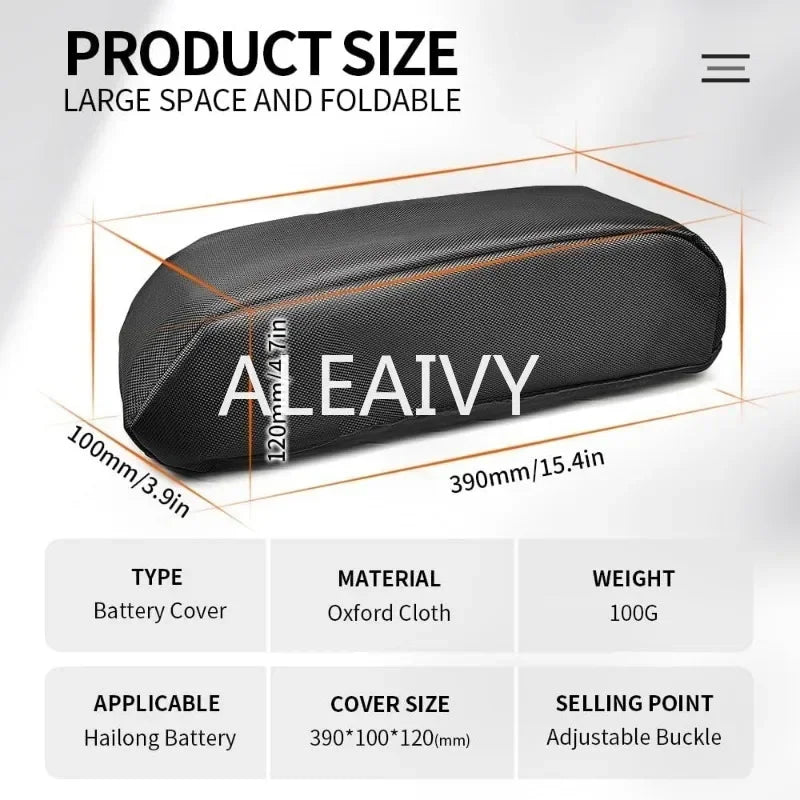 Waterproof E-Bike Battery Protective Rain Cover