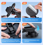 Adjustable Suction Cup Car Phone Holder for Dashboard and Windshield
