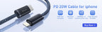 USB-C to Lightning Fast Charging and Data Sync Cable