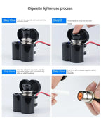 Motorcycle Handlebar 12V USB Charger and Cigarette Lighter Socket