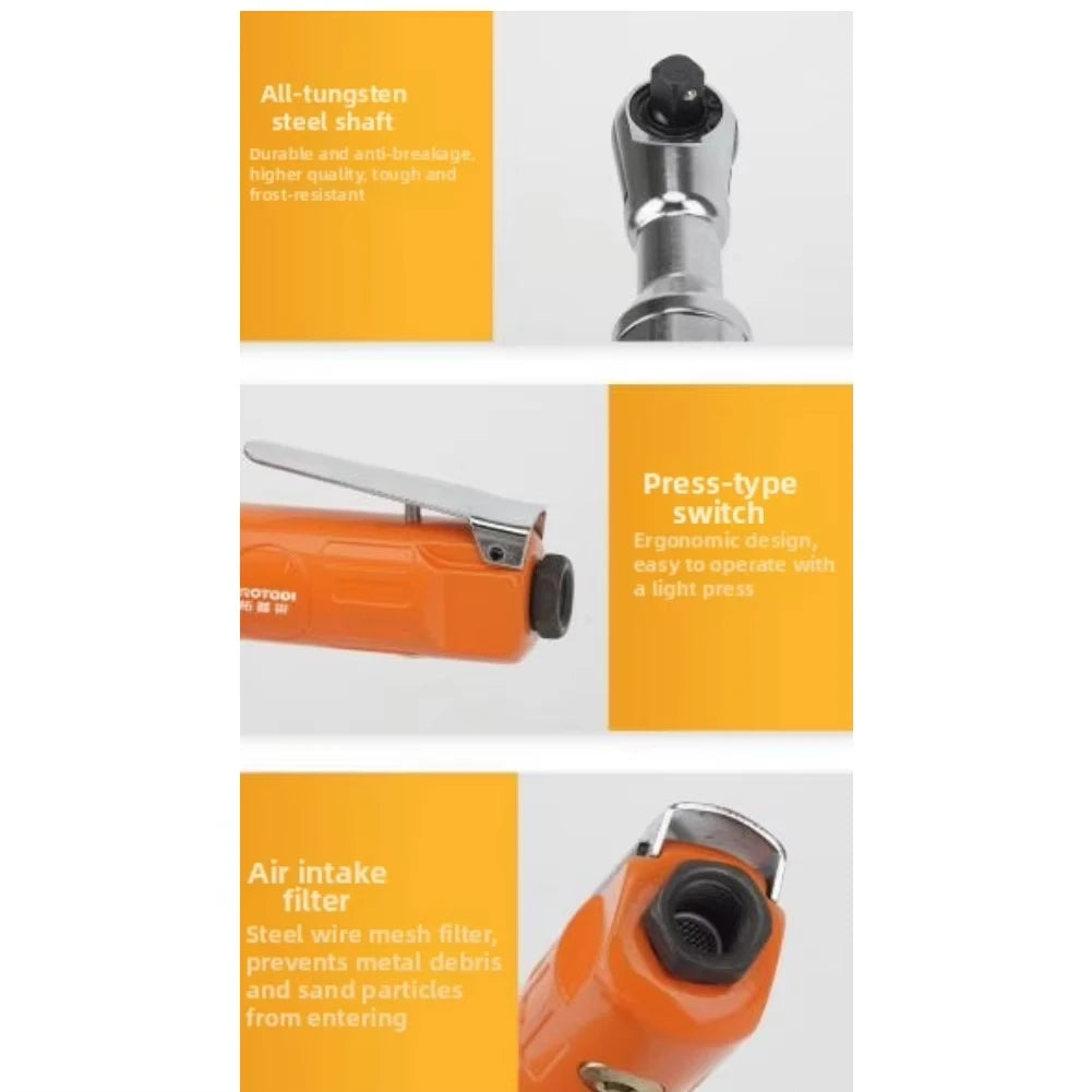 1/2" Pneumatic Air Ratchet Wrench for Automotive Repair - 11